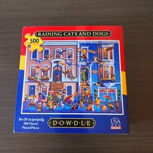 DOWDLE Raining Cats and Dogs 500-piece Puzzle